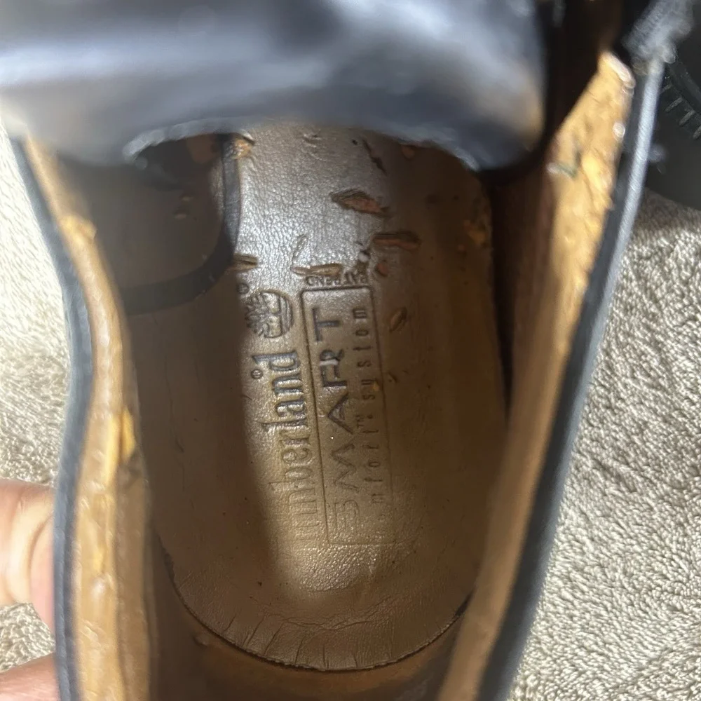 Timberland Smart Comfort Waterproof Black Leather Slip-On Loafer Men's Size 8.5